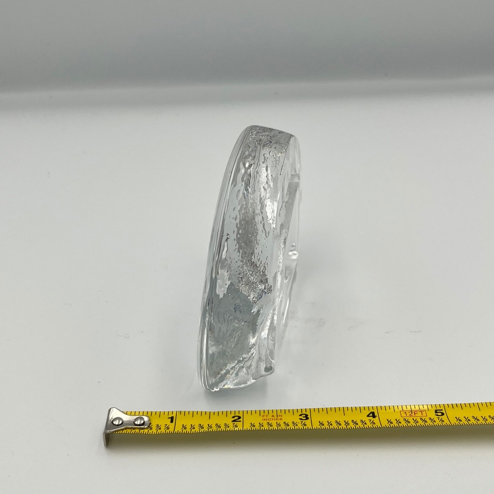 Clear Art Glass Dolphin Sculpture Figurine Paperweight Ocean Coastal Decor‎ - Picture 4 of 6